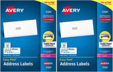 Avery 5160 Easy Peel Address Labels, White, 1 x 2-5/8 Inch, 3,000 Count (Pack of 1) Pack of 2